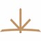Ekena Millwork Alberta Timber Gable Bracket, Western Red Cedar, 108"W x 63"H x 1 1/2"D x 5 1/2"F, 14/12 Pitch GBW108X63X0206ALB00SWR - alternate 1